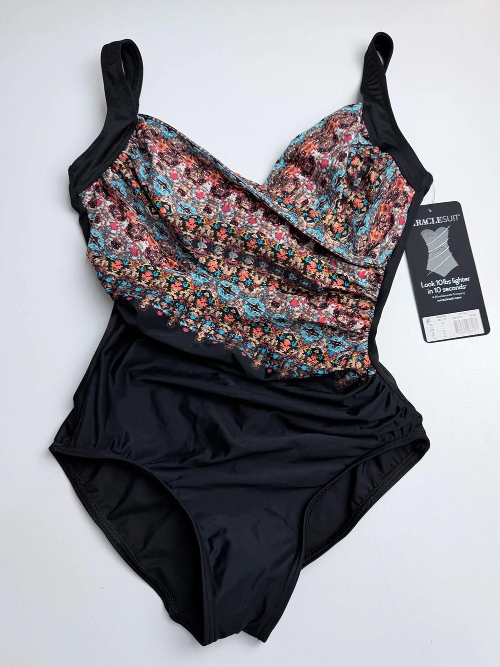 Miraclesuit Nefertiti Sanibel One Piece Underwire Swimsuit size 12 NWT